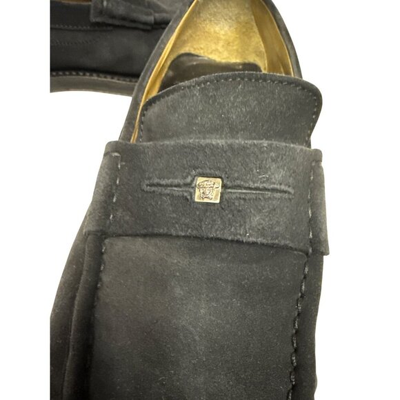 Gianni Versace Men\'s Loafer Shoes Black Suede Flats Medusa Square EU 43.5 US 9.5 main image 2